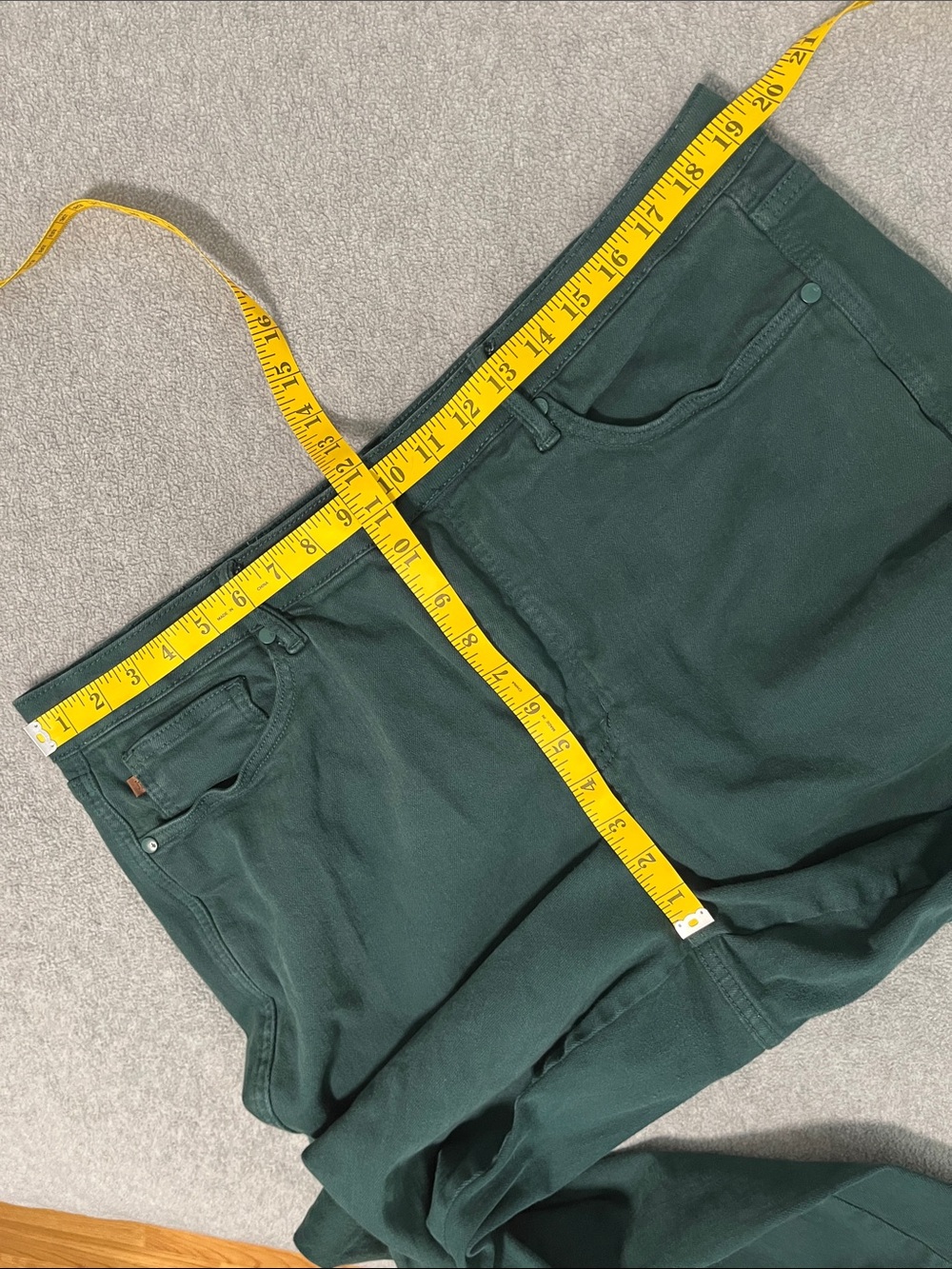 Judy Blue Cropped Ankle Jeans 20W Green - Picture 7 of 8